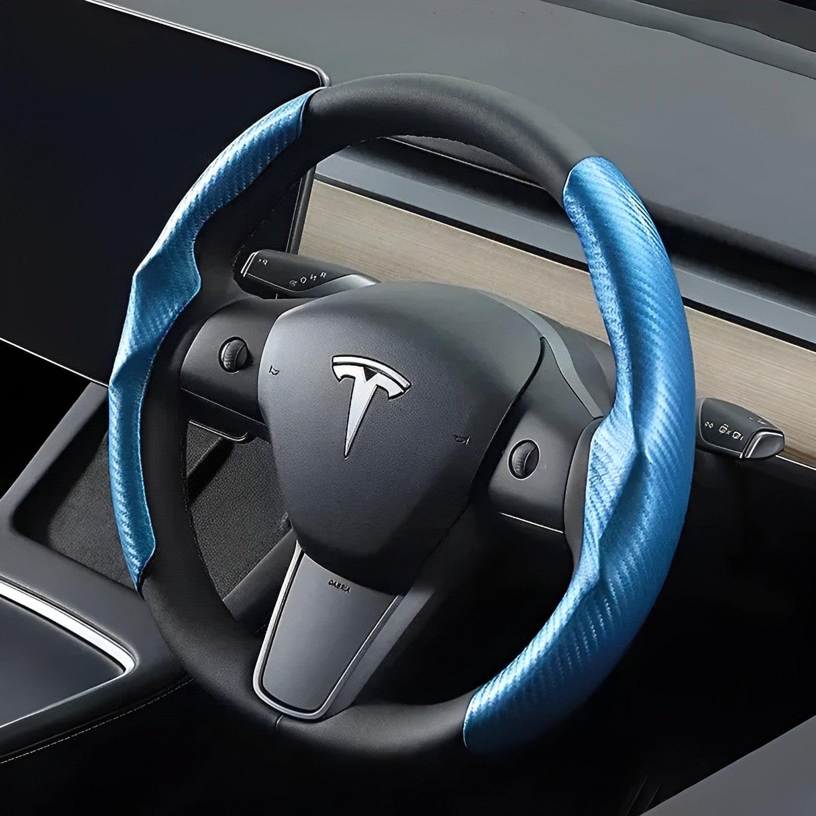 Leather Steering Wheel Cover - My Tesla