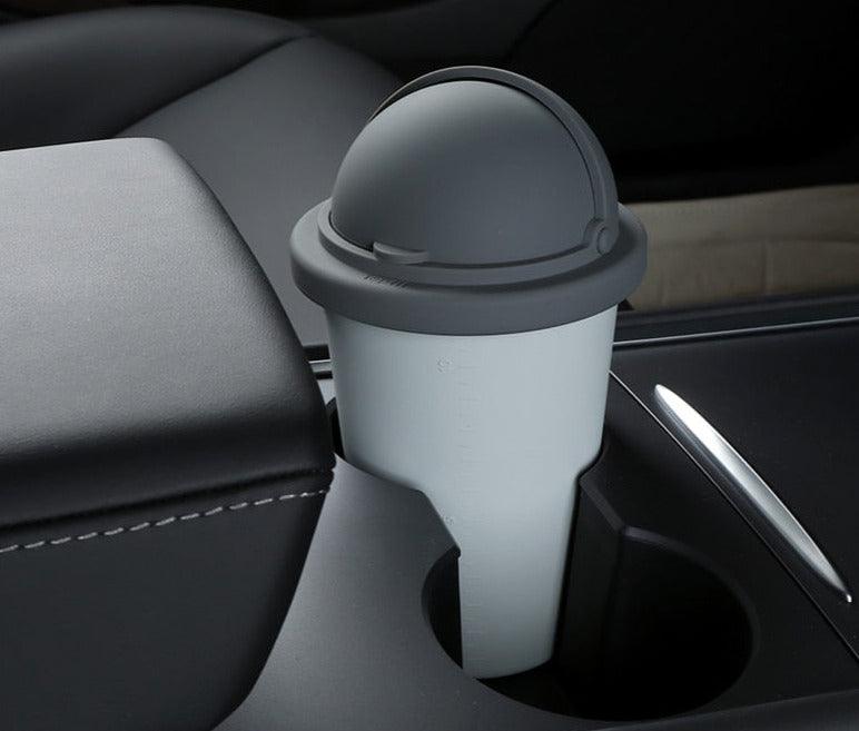 Silicone Trash Can With Rounded Lid - My Tesla