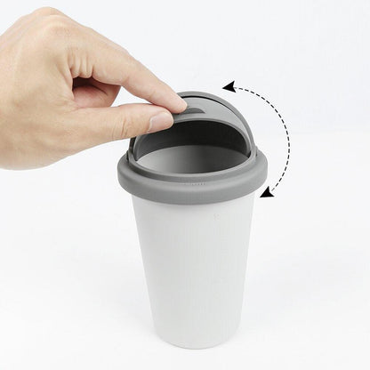 Silicone Trash Can With Rounded Lid - My Tesla